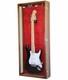 Guitar Display Case Electric Walnut & Red Wood Led Light Gibson Fender Cabinet
