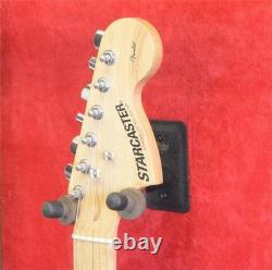 Guitar Display Case Electric Walnut & Red Wood LED Light Gibson Fender Cabinet