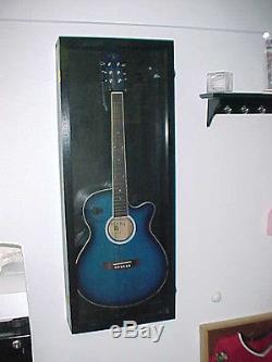 Guitar Display Case Wood Acoustic Electric Guitar Case
