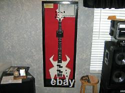 Guitar Display Case Wood Electric Guitar Case / Red Felt