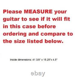Guitar Display Case Wood Electric Guitar Case / Red Felt