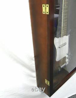 Guitar Display case/ Solid hardwood Strat/gibson Cherry / NF