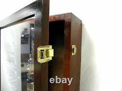 Guitar Display case/ Solid hardwood Strat/gibson Cherry / NF