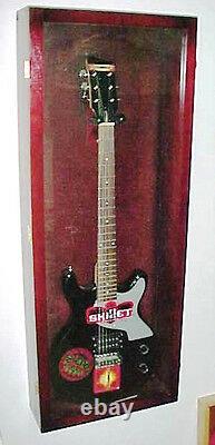 Guitar Display case/ Solid hardwood Strat/gibson Guitar WoodCase CHERRY / NF