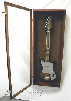 Guitar Display case/ Solid hardwood Strat/gibson Guitar WoodCase CHERRY / NF