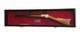 Gun Display Case Cabinet Rifle Black Solid Wood Shotgun Usa Frame Shadow Box 44