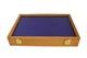 Gun Display Case Pistol 18 X 12 X 3 Revolver Knife Oak Blue Wood Usa Shadow Box