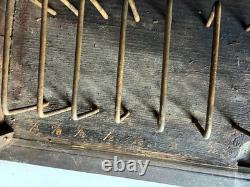 HOLLOWAY ELASTIC Wood Glass General Store Hinged Display Case, Reverse Painted