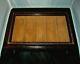 Horchow Brown Leather Glass Collectors Display Tray Watch Jewelry Box Case