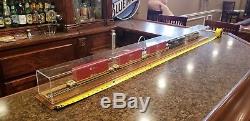 HO Scale 60 Train Display Case with Dual Engine 3-Car Intermodal Container Cars