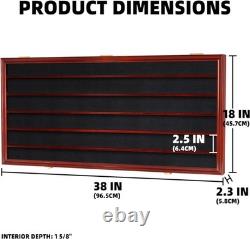 HO Scale Trains Display Case Wall Cabinet Shelves Compatible with Hot Toy Car Wh