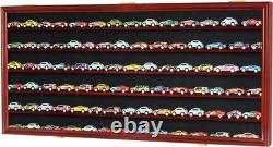 HO Scale Trains Display Case Wall Cabinet Shelves Compatible with Hot Toy Car Wh