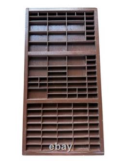 Hamilton Mfg Co Wood Printers Drawer Letterpress Tray Shadowbox Display Case