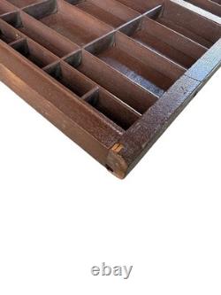Hamilton Mfg Co Wood Printers Drawer Letterpress Tray Shadowbox Display Case