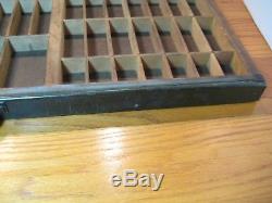 Hamilton Printers Drawer Organizer Antique Vtg Type Case Tray Shadow Box Display