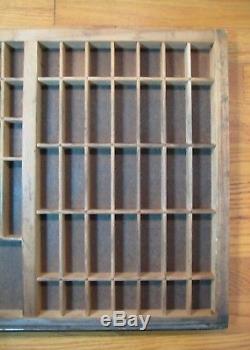 Hamilton Printers Drawer Organizer Antique Vtg Type Case Tray Shadow Box Display