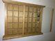 Hand Crafted Oak Display Case Shot Glass Holds 35 Wee Mini Collectables