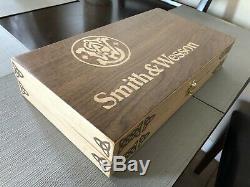 Hand Crafted Smith & Wesson Solid wood Storage boxes, gun case, display box
