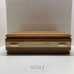 Hand Crafted Solid Maple Cherry Box Gun Case Collectible Display Knife