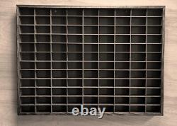 Hand Crafted Wood Wall Display Case for Matchbox/Hot Wheels 164 Walnut Stain
