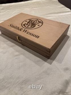 Hand Crafted maple Smith & Wesson wood Storage boxes, gun case, display box Hand Crafted maple Smith & Wesson wood Storage boxes, gun case, display box