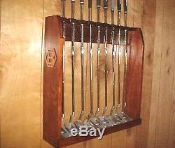 Hand Made Wood Golf Club Display Case Wall / Floor Rack for 9 Bettinardi Putters