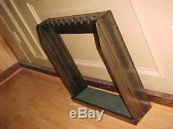 Hand Made in USA Solid Wood Display Rack Case for 9 Golf Clubs Irons Putters