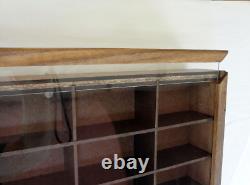 Handcrafted Wall Display for Matchbox/Hot Wheels 164 WithMOD COVER Walnut Stain