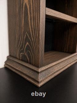 Handcrafted Watch & Cologne Display Cabinet Includes 4 Watch Display Stands