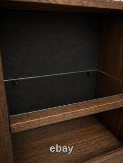 Handcrafted Watch & Cologne Display Cabinet Includes 4 Watch Display Stands