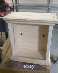 Handcrafted Watch & Cologne Display Cabinet Includes 4 Watch Display Stands