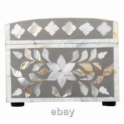 Handmade and Luxurious Mix Mother of Pearl inlay wooden jewellery storage Box