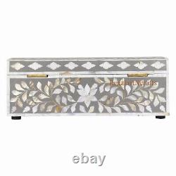 Handmade and Luxurious Mix Mother of Pearl inlay wooden jewellery storage Box