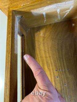 Hardwood Wood Wooden Glass Wall Hung Mount Display Curio Cabinet Case Box