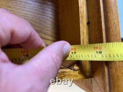 Hardwood Wood Wooden Glass Wall Hung Mount Display Curio Cabinet Case Box