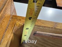 Hardwood Wood Wooden Glass Wall Hung Mount Display Curio Cabinet Case Box