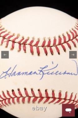 Harmon Killebrew Signed OAL Baseball PSA/DNA Twins HOF Auto + Wood Display Case