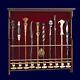 Harry Potter Official Hogwarts Collector 10 Wand Wood Wall Display Case No Wands