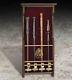 Harry Potter Official Licensed Hogwarts Collectors 4 Wand Wood Wall Display Case