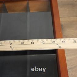 Hawthorne Village Masterpiece Railways Wood Train Display Case Glass Top Drawers