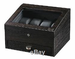 High Quality VOLTA Rustic Brown 8 Watch Display Case / Storage Box with Drawer