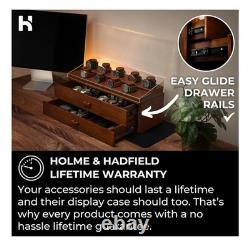 Holme And Hadfield Premium 17-Slot Wooden Display Case- Extra Large HandCrafted