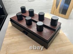 Holme And Hadfield The Legacy 7 Watch Display Case Box Black with Leather Mint