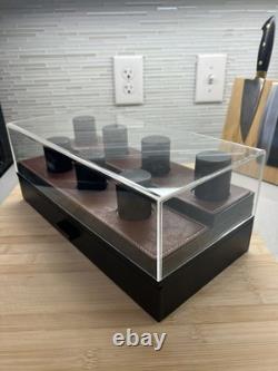 Holme And Hadfield The Legacy 7 Watch Display Case Box Black with Leather Mint