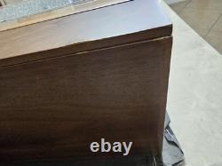 Holme & Hadfield Brown Wood Leather Acrylic Watch Display Case for 7