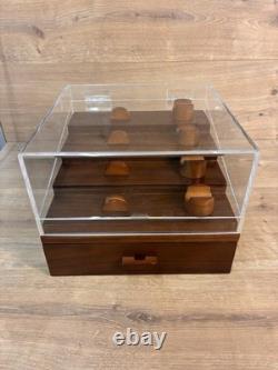 Holme & Hadfield Knife Deck Display Case Boxed Wood Acrylic EDC