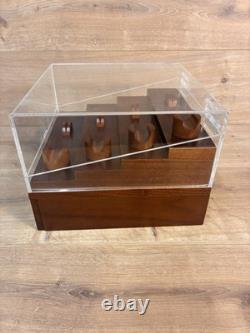 Holme & Hadfield Knife Deck Display Case Boxed Wood Acrylic EDC