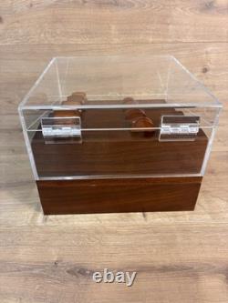 Holme & Hadfield Knife Deck Display Case Boxed Wood Acrylic EDC