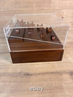 Holme & Hadfield Knife Deck Display Case Boxed Wood Acrylic EDC