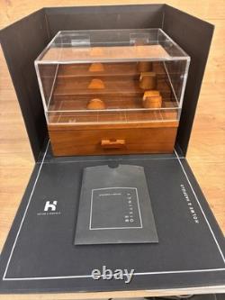 Holme & Hadfield Knife Deck Display Case Boxed Wood Acrylic EDC